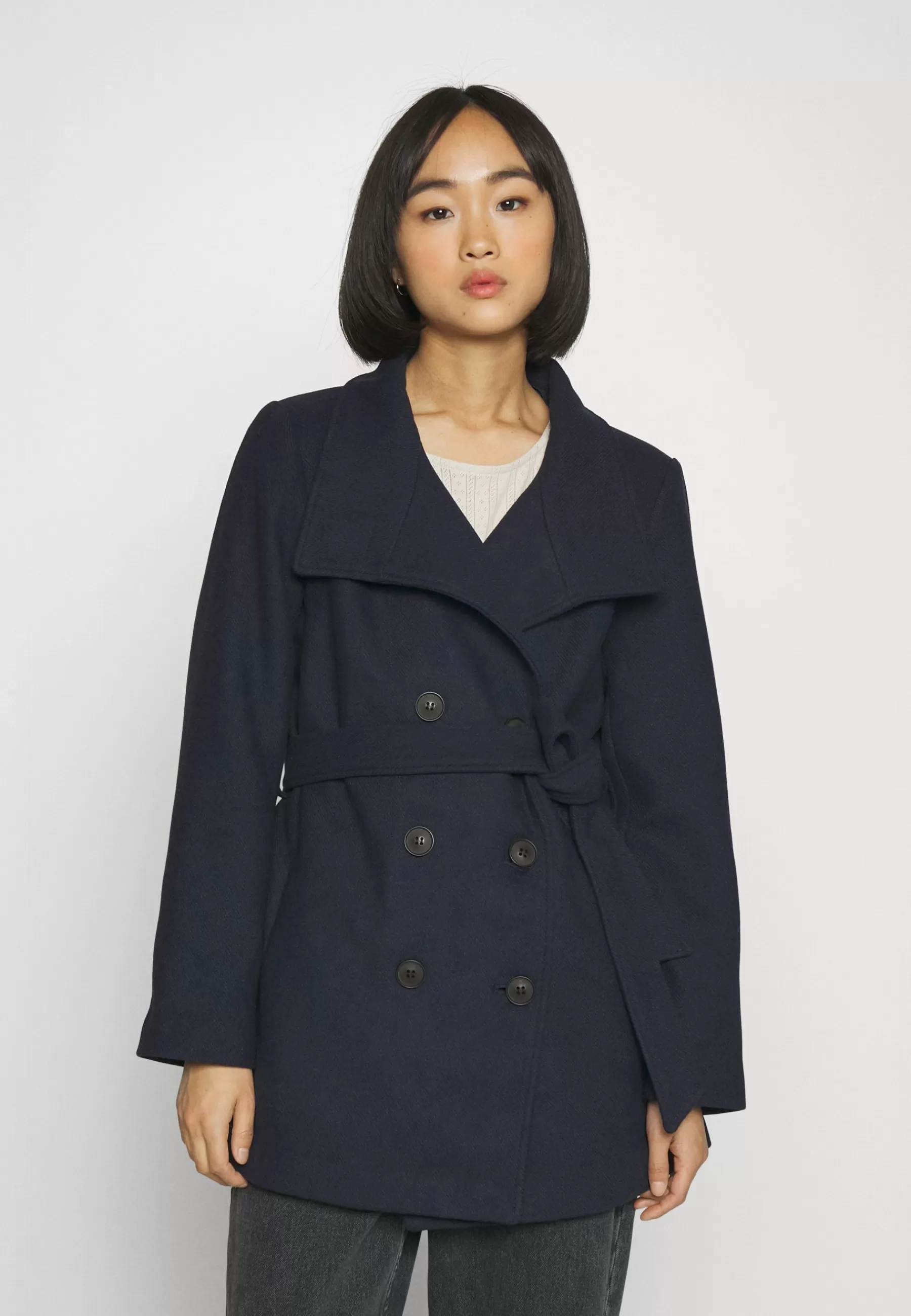 Onlmedina Short Belted Coat - Manteau Court | ONLY Petite Fashion