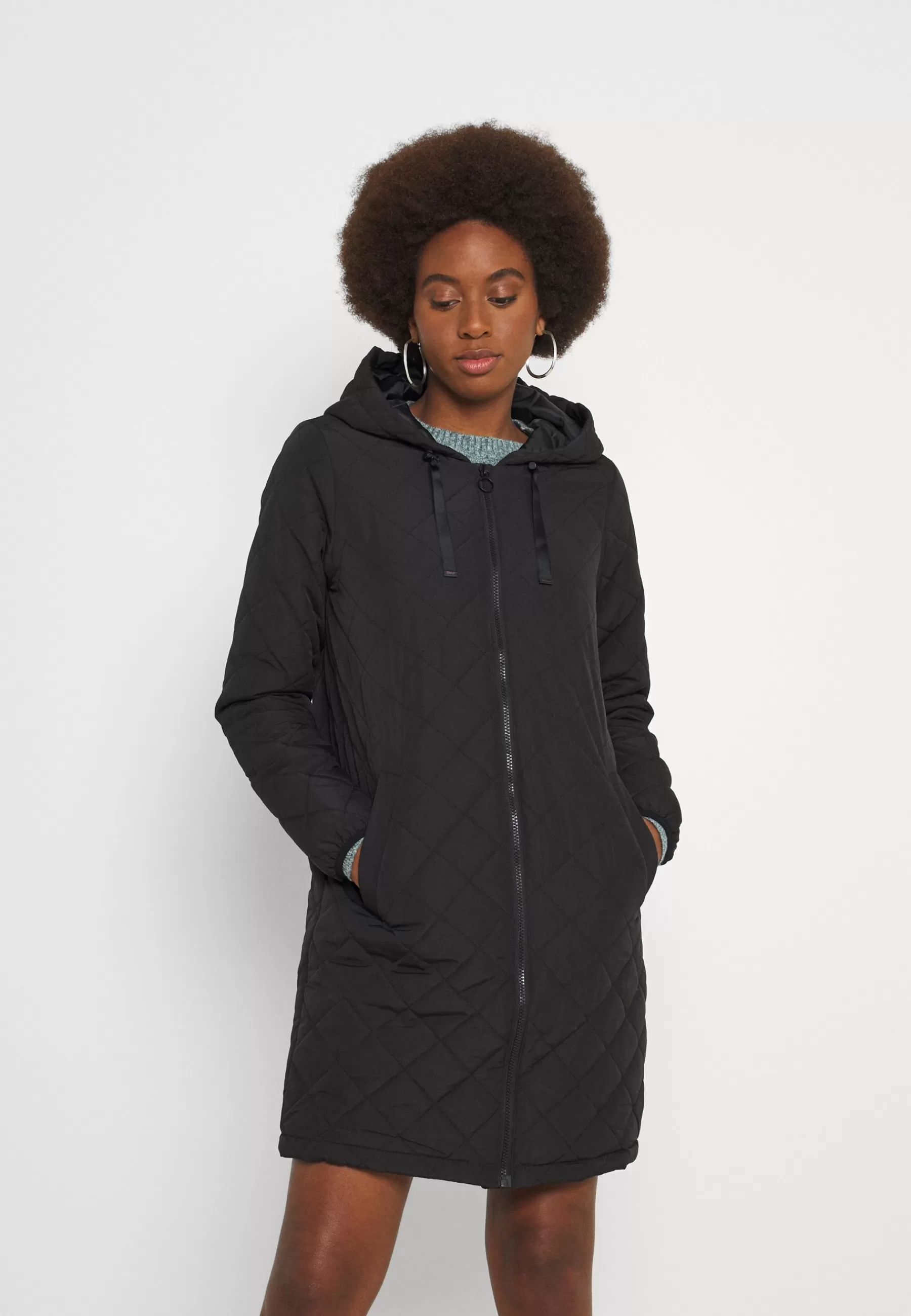 Femme ONLY Tall Onlsanne Quilted Long Jacket - Manteau D'Hiver