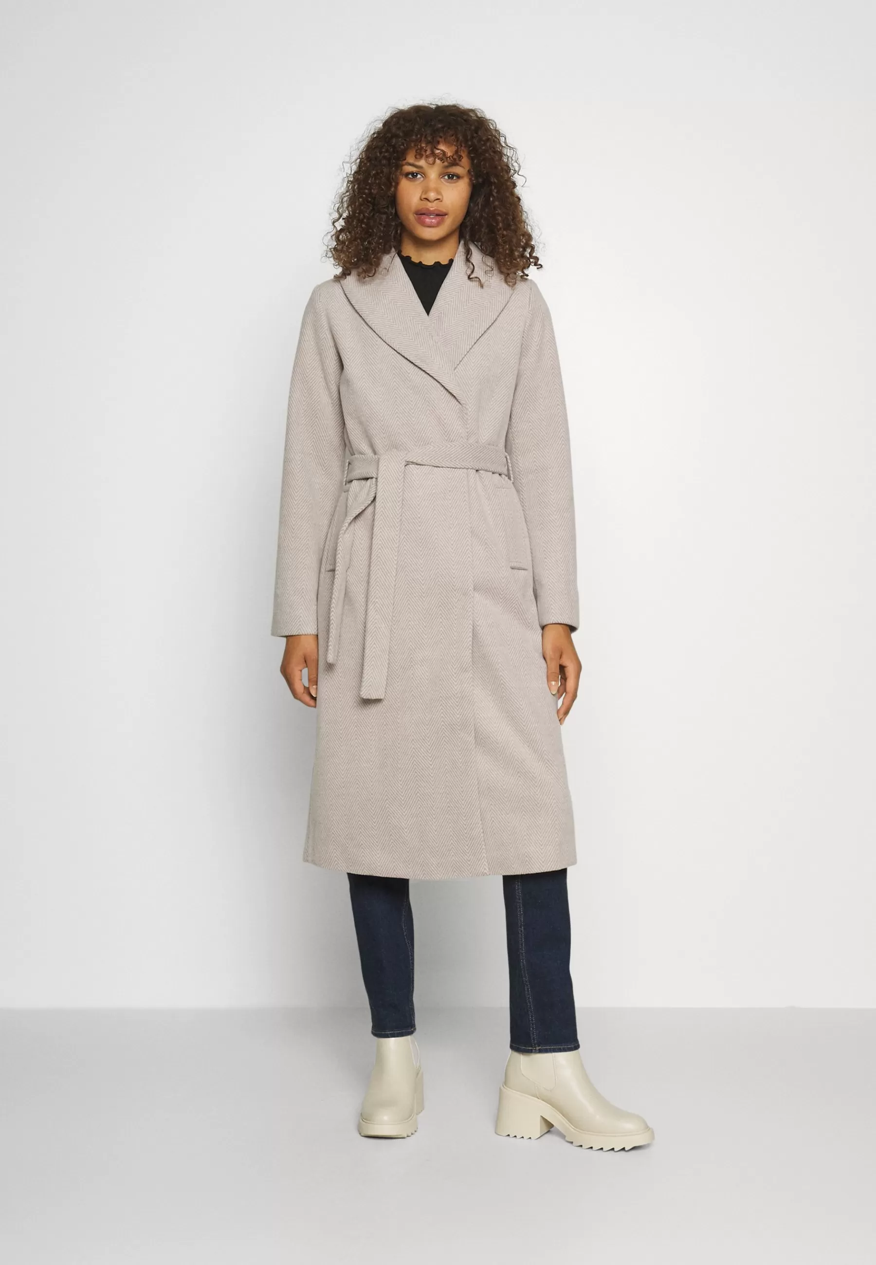 Onlsille Long Wrap Coat - Manteau Classique | ONLY Tall Flash Sale