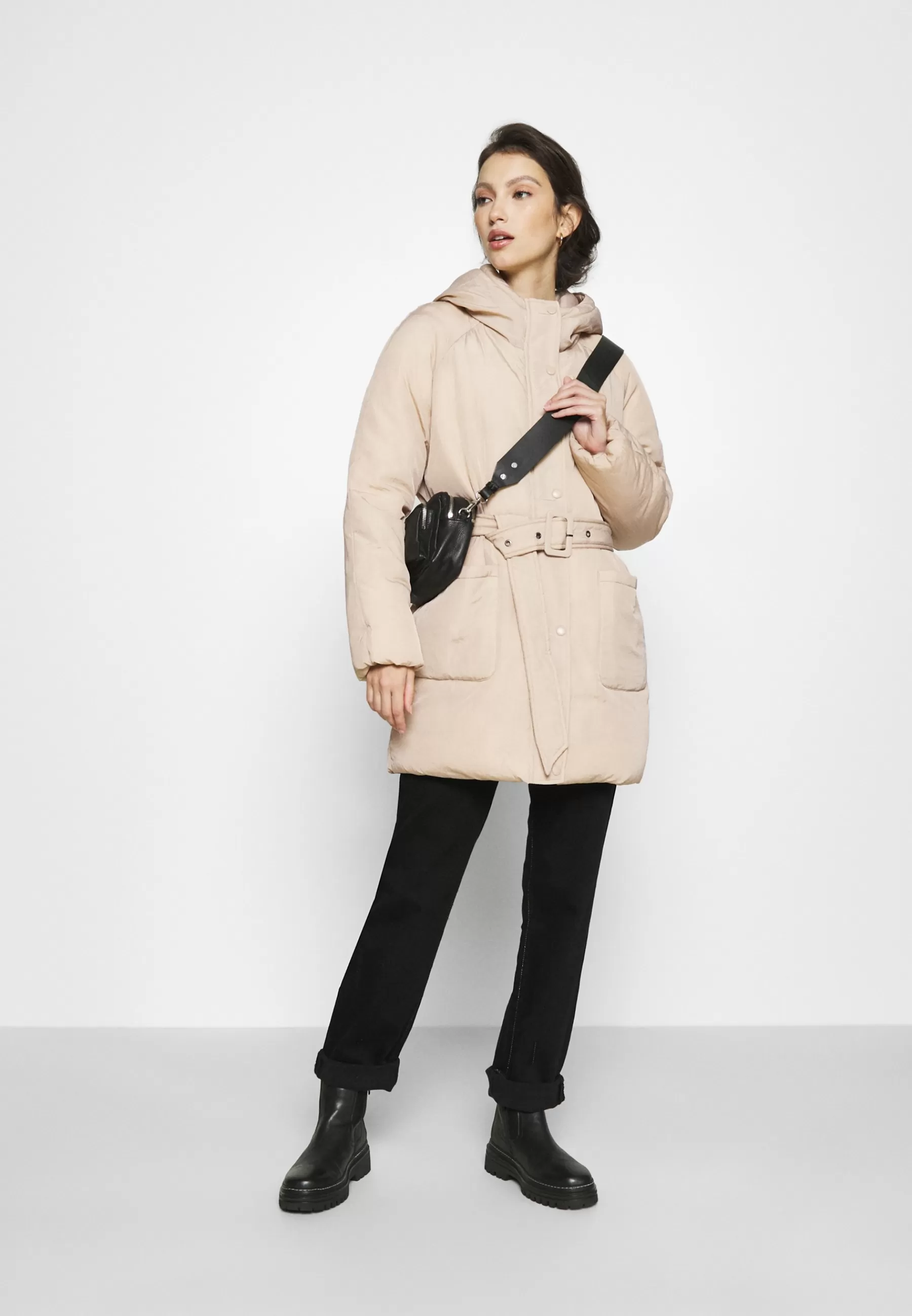 Femme ONLY Onlsydney Belted Puffer - Manteau D'Hiver