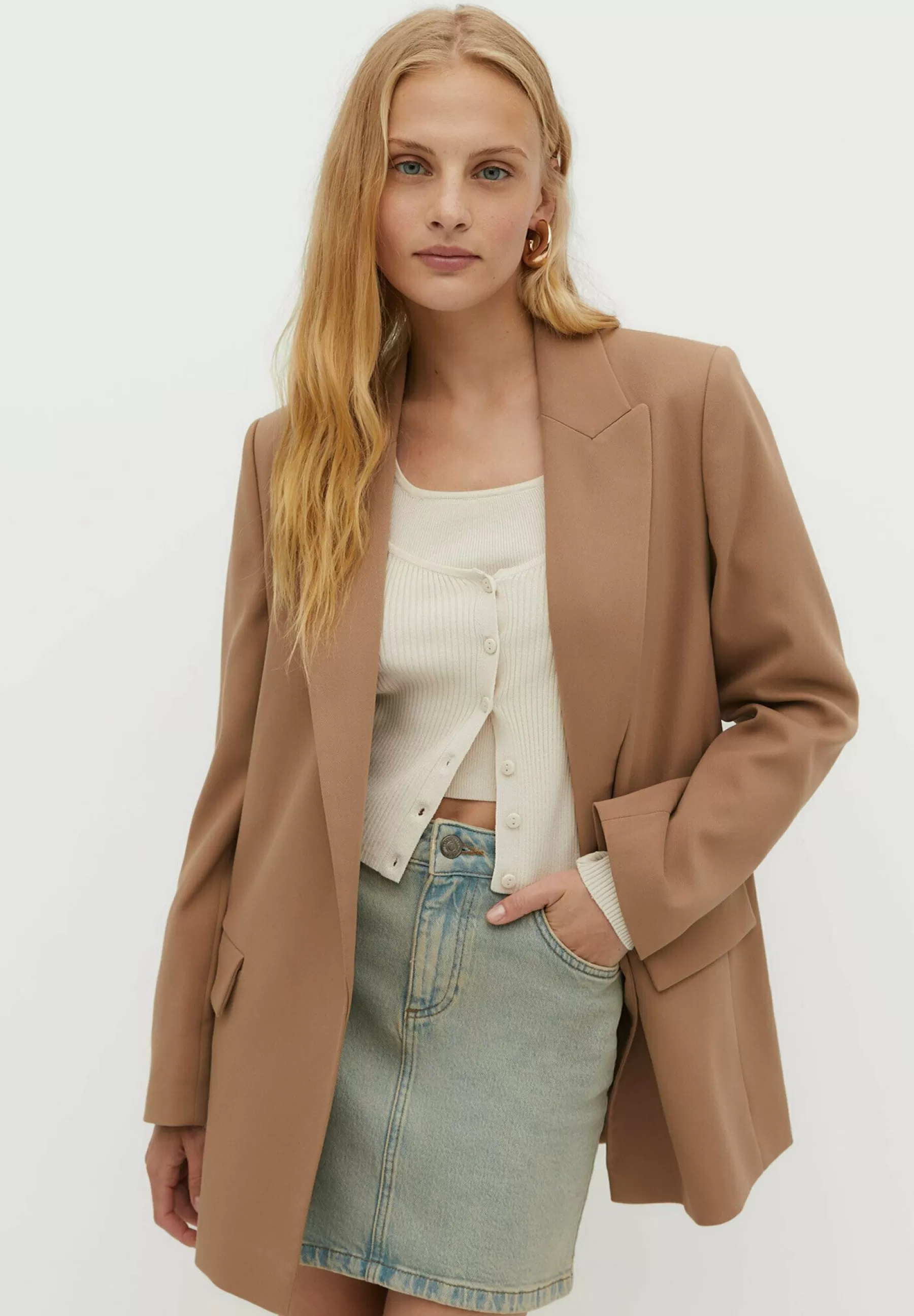 Open - Manteau Court | Stradivarius Store