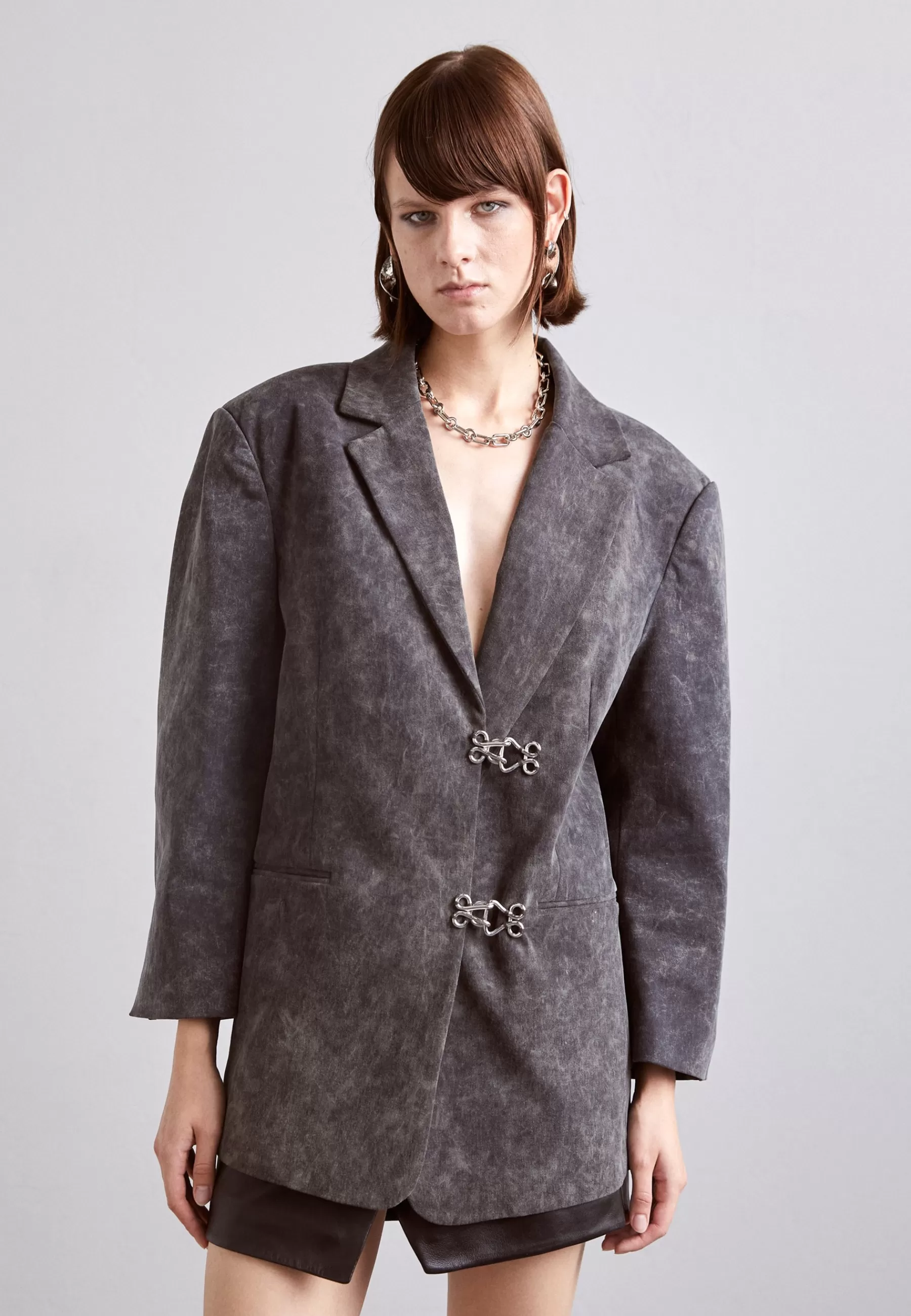 Oversized Tailored Jacket - Manteau Court | Elleme Shop