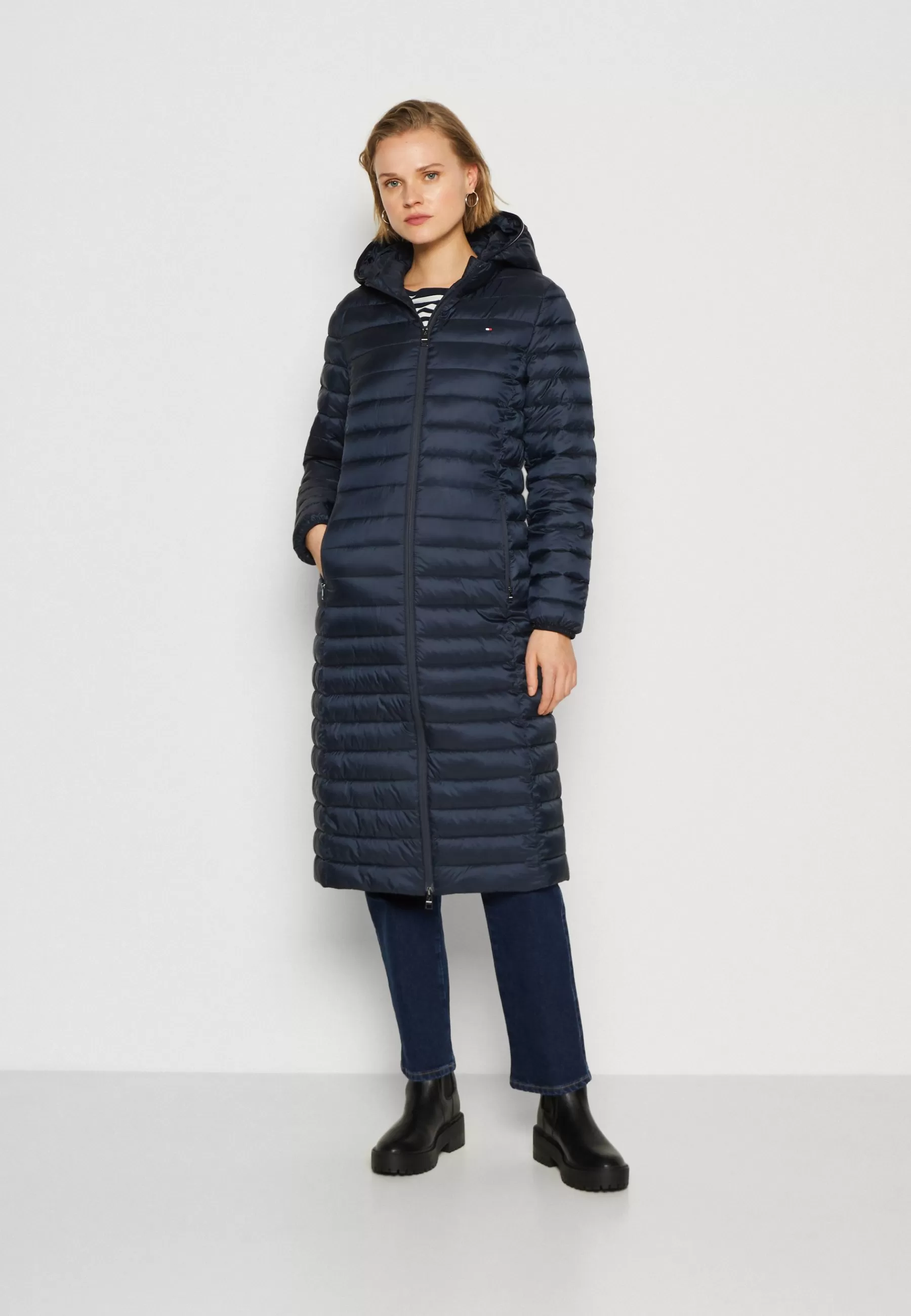 Femme Tommy Hilfiger Padded Global Stripe Coat - Manteau D'Hiver