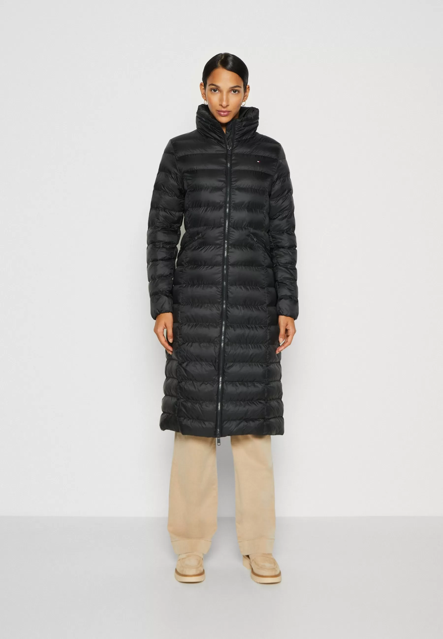 Femme Tommy Hilfiger Padded Global Stripe Maxi - Manteau D'Hiver