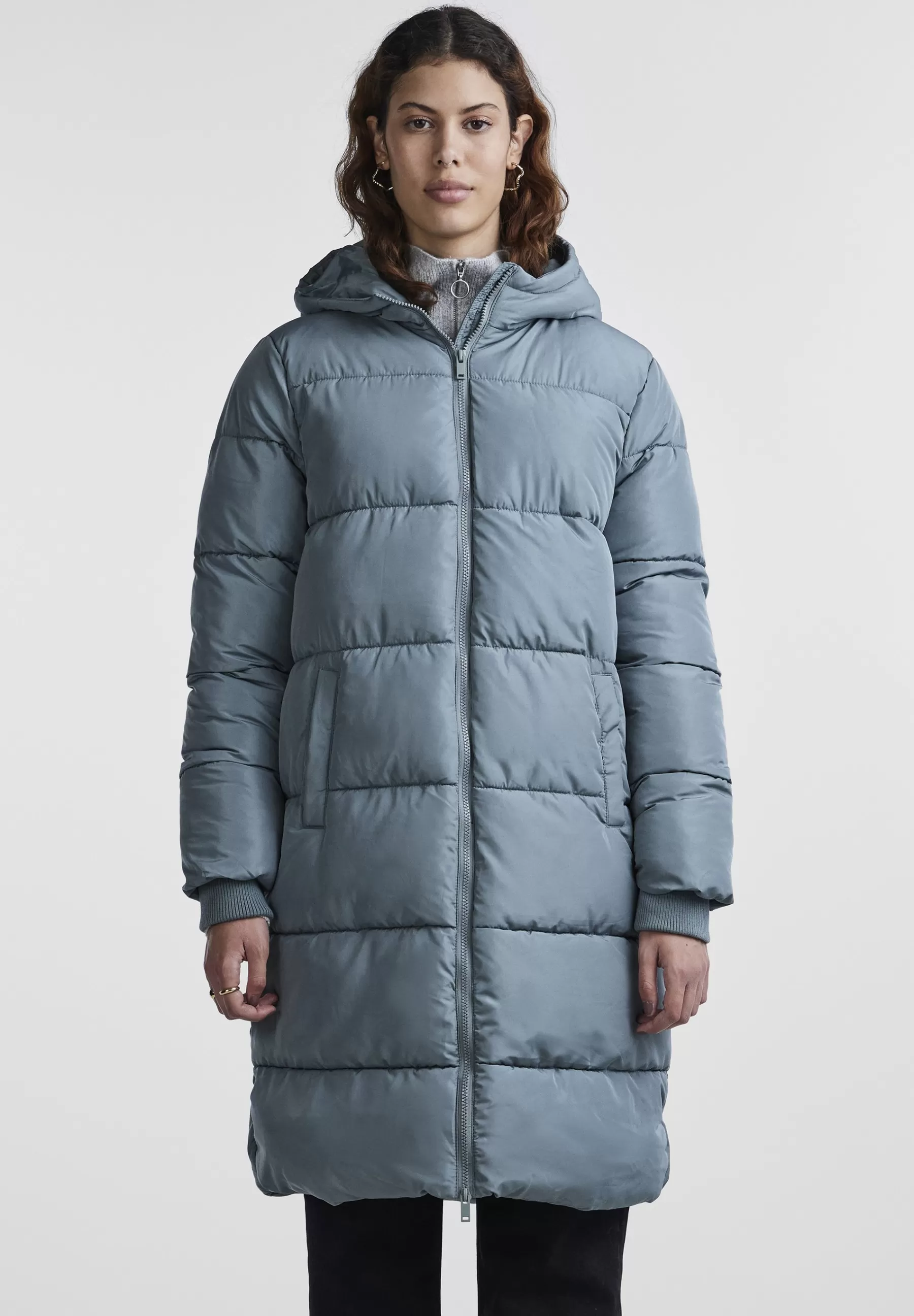 Femme Pieces Pcbee New Long Puffer Bc - Manteau D'Hiver