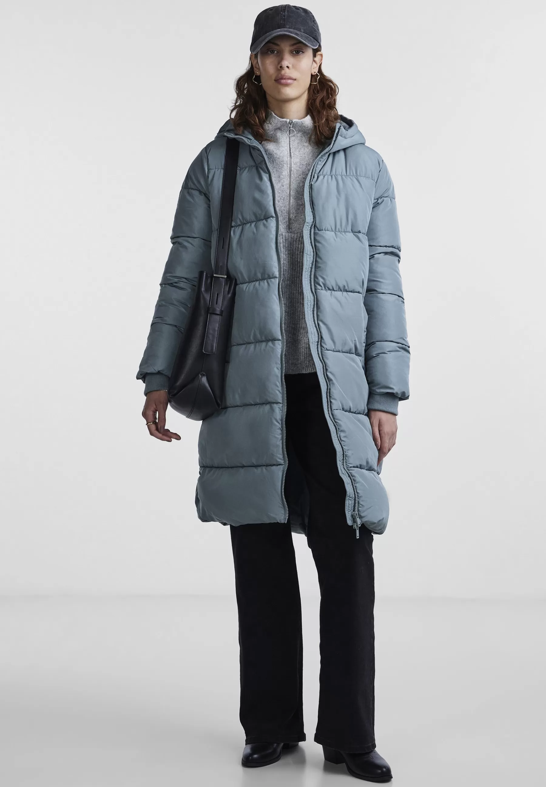 Femme Pieces Pcbee New Long Puffer Bc - Manteau D'Hiver