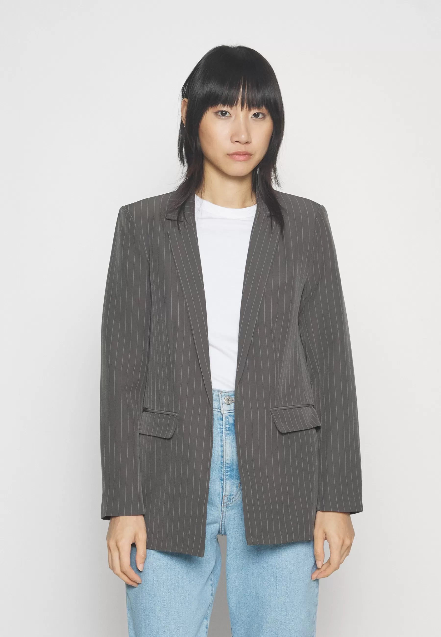 Pcbossy Loose Striped Blazer - Manteau Court | Pieces Flash Sale