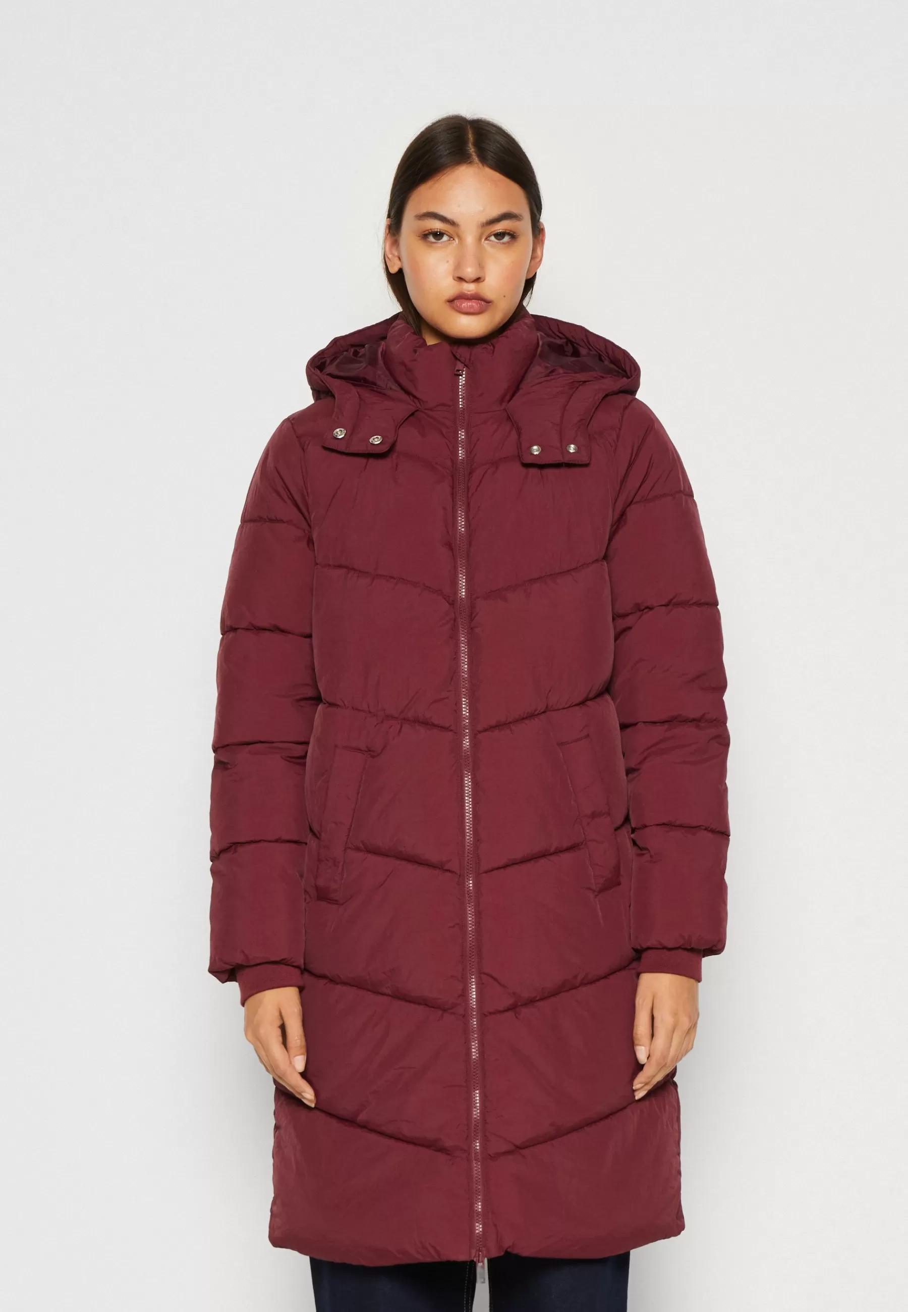 Femme Pieces Pcjamilla Long Puffer - Manteau D'Hiver