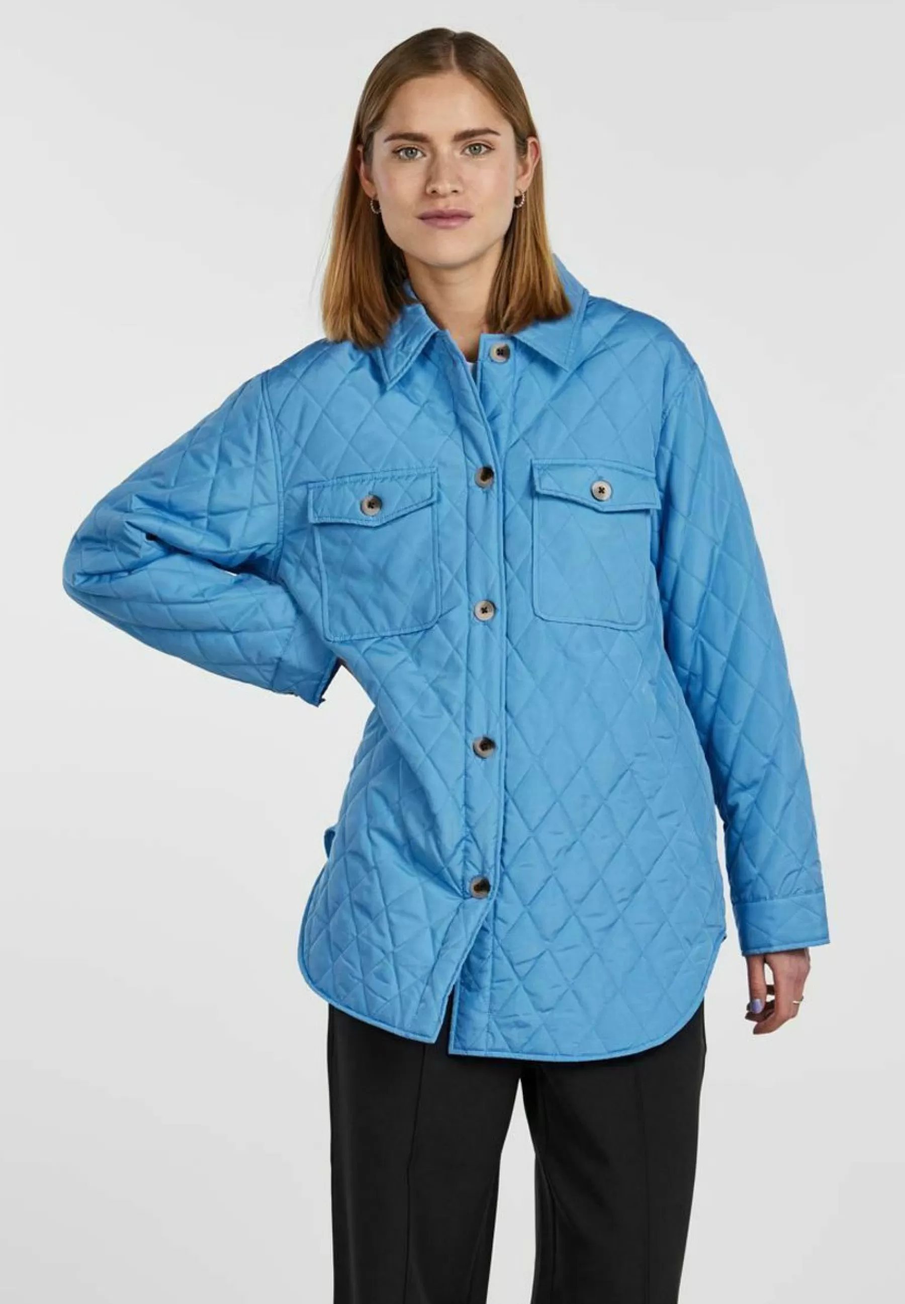 Femme Pieces Pctaylor Quiltet Shacket Noos Bc - Manteau D'Hiver