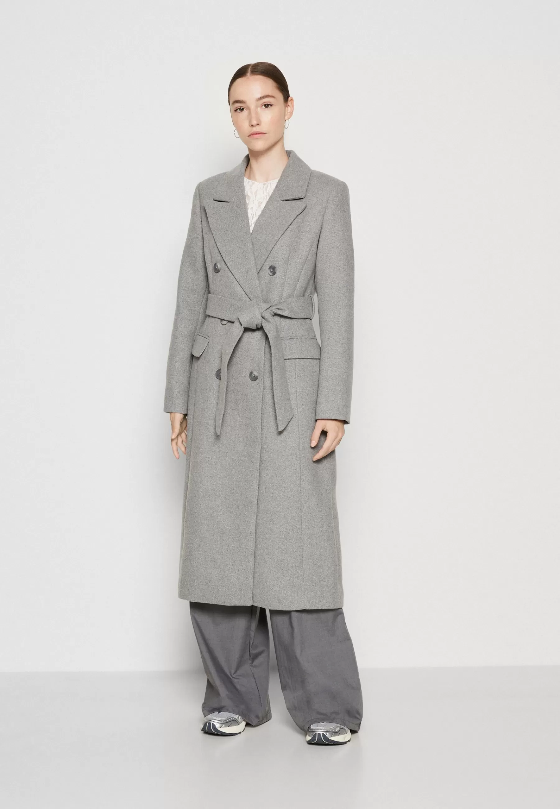 Petra Collar Wrap Coat - Manteau Classique | Forever New Cheap