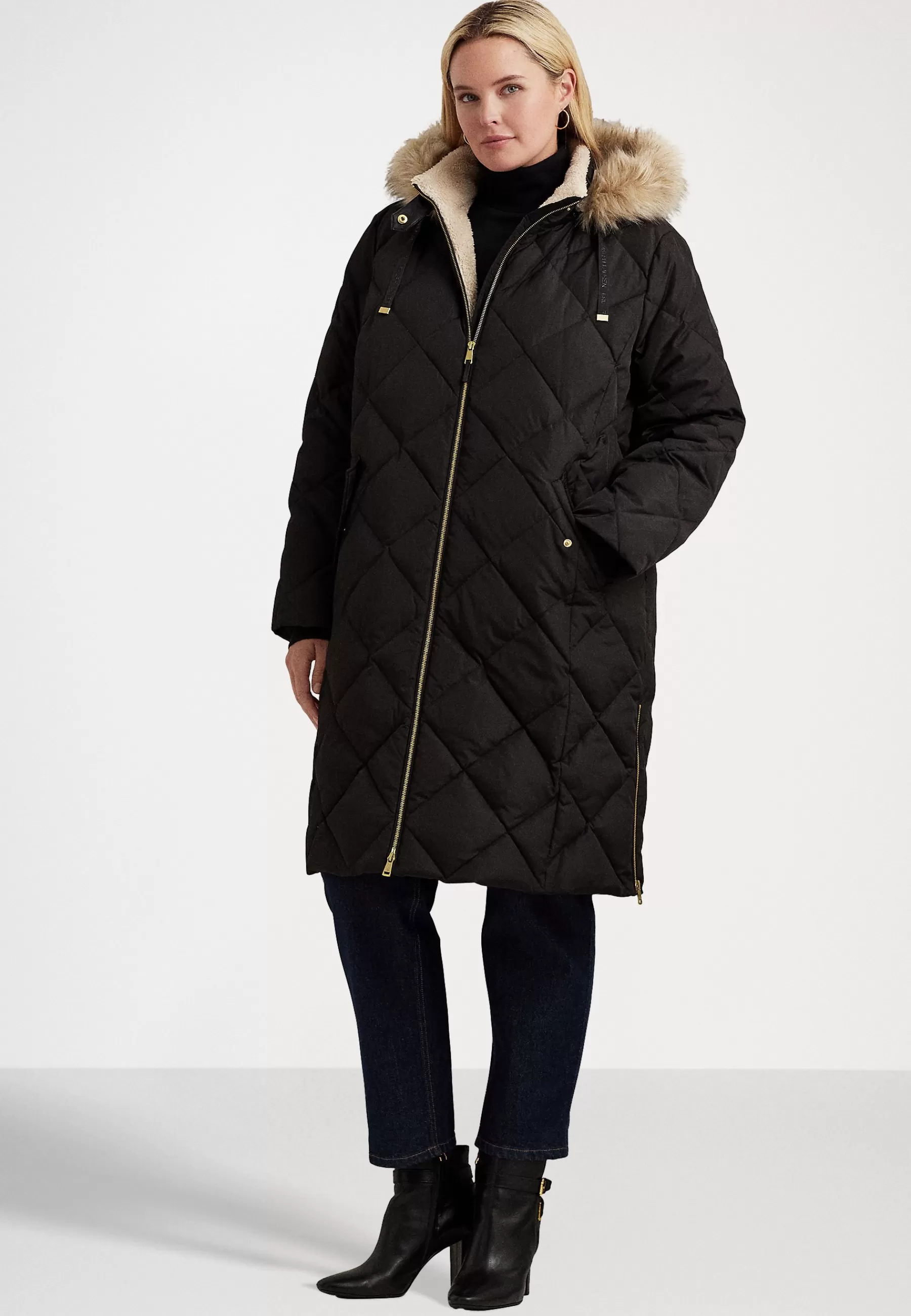 Femme Lauren Ralph Lauren Woman Puffer Insulated Coat - Doudoune