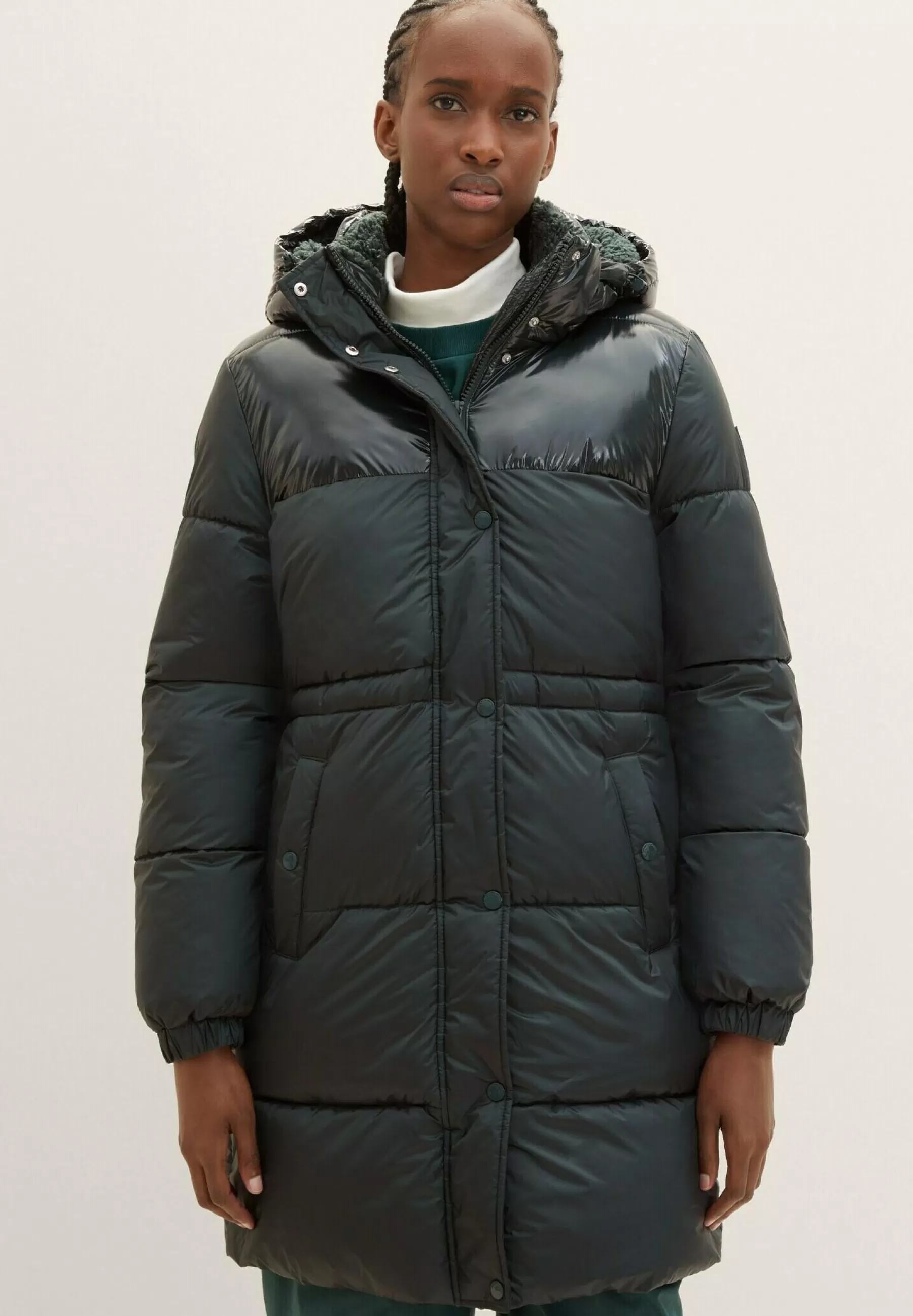 Femme TOM TAILOR DENIM Puffer Mit Abnehmbarer Kapuze - Manteau D'Hiver