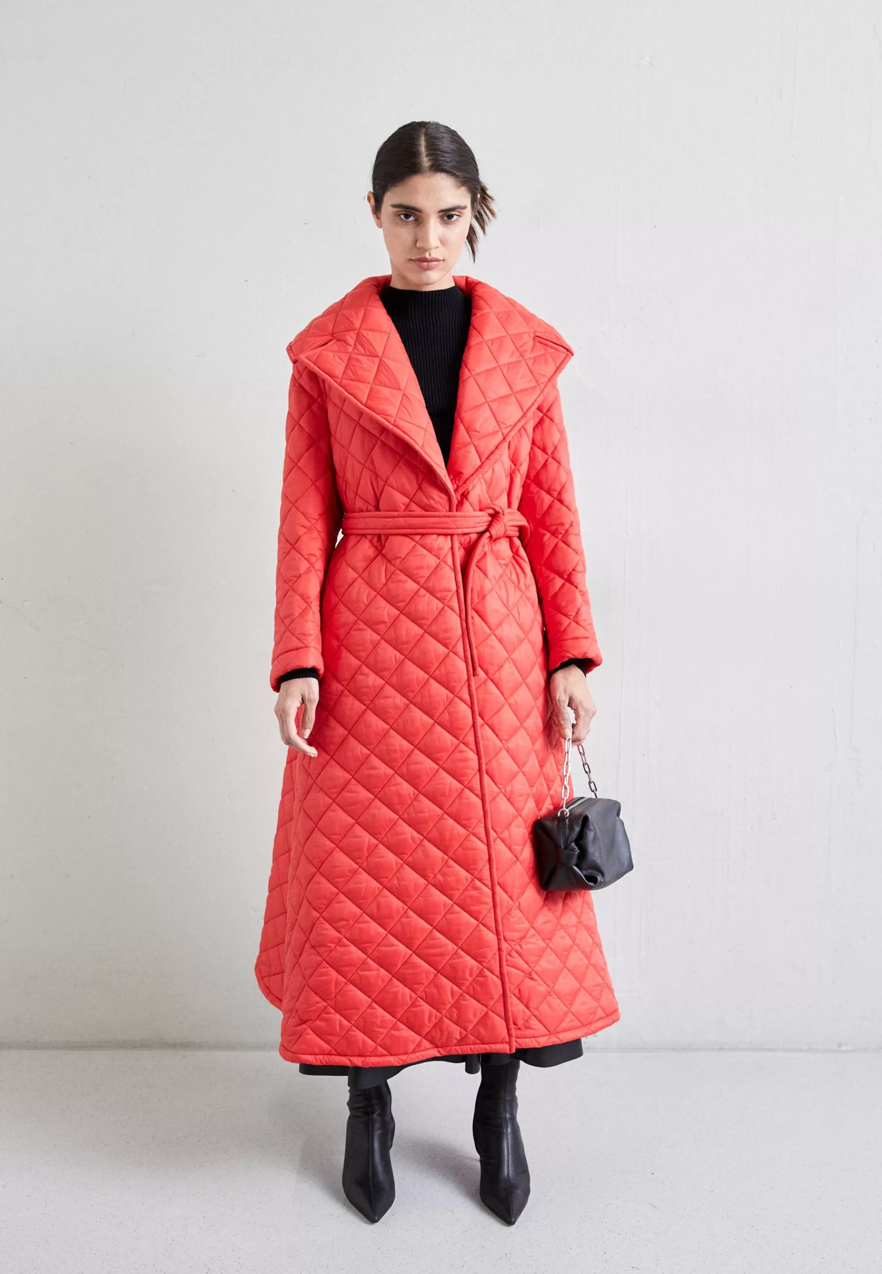 Femme Sara Battaglia Quilted Coat - Manteau Classique