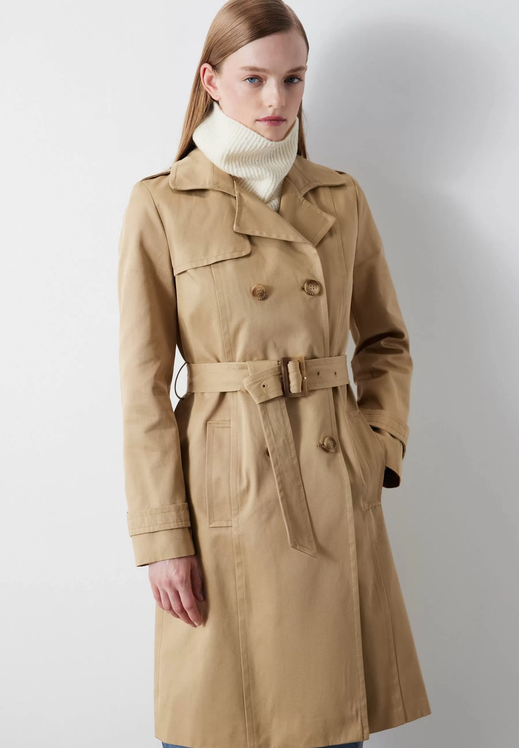 Regular Fit Belted Double-Breasted - Trench | Ipekyol New