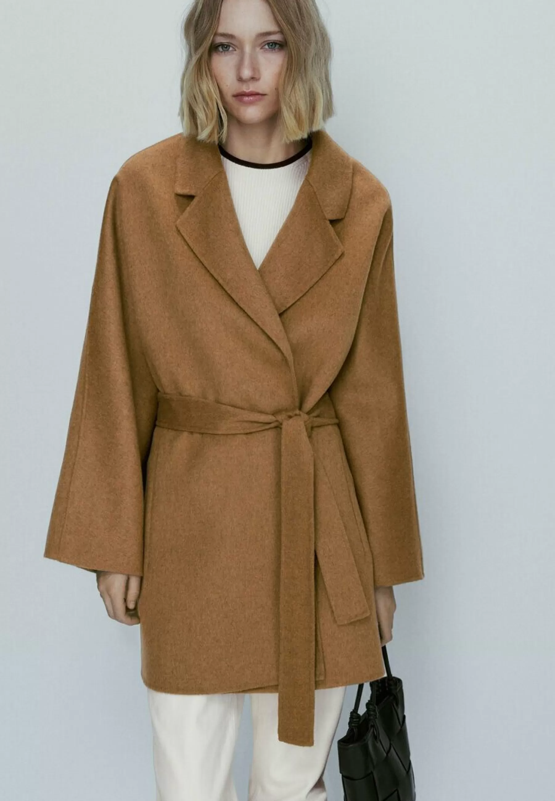 Femme Massimo Dutti Robe With Belt - Manteau Court