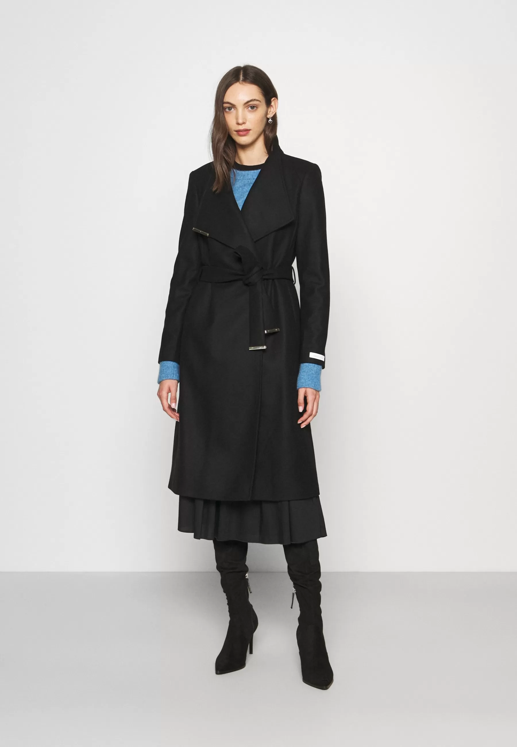 Rose Wrap Coat With Shoulder Panels - Manteau Classique | Ted Baker Sale