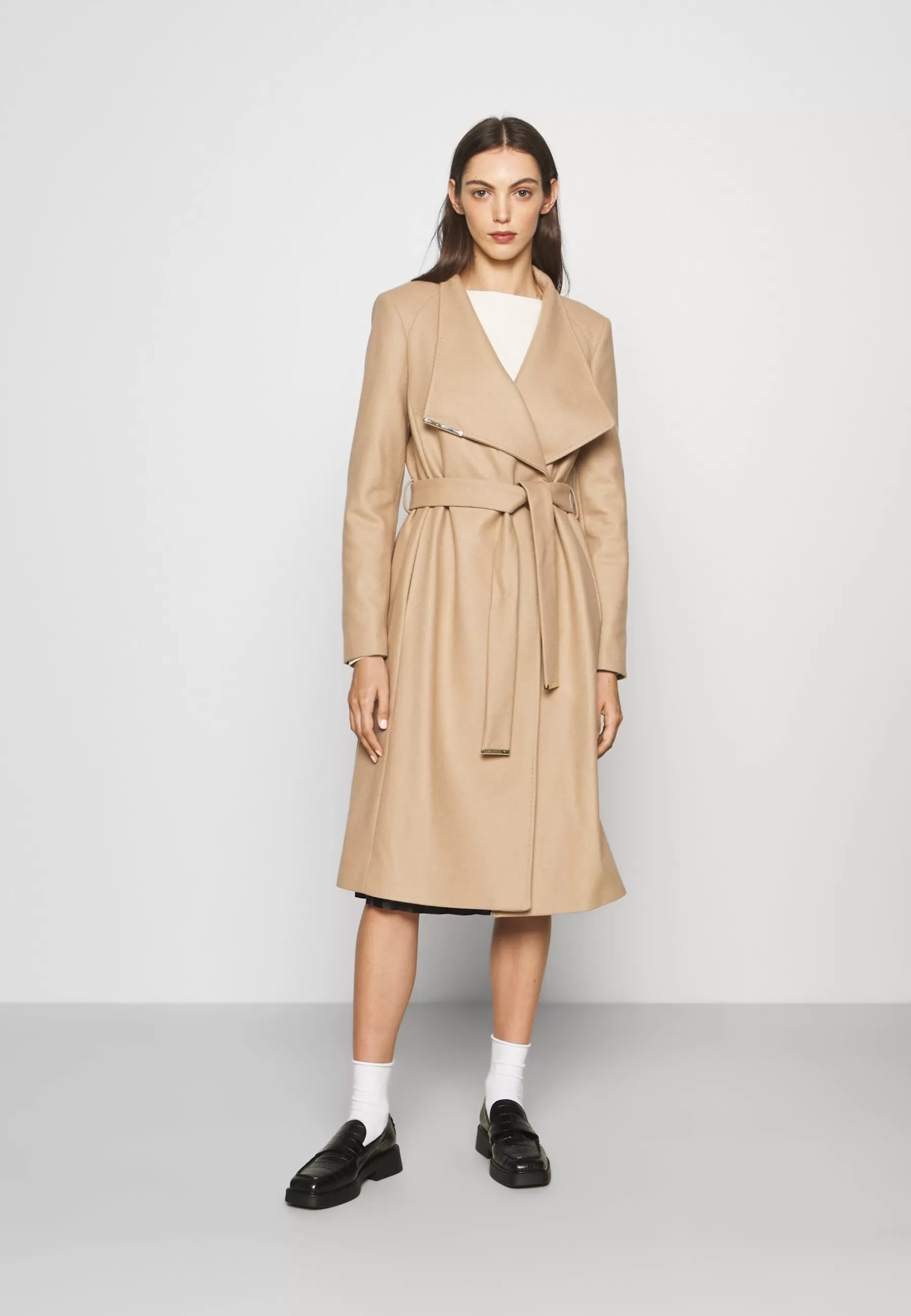 Rose Wrap Coat With Shoulder Panels - Manteau Classique | Ted Baker Cheap