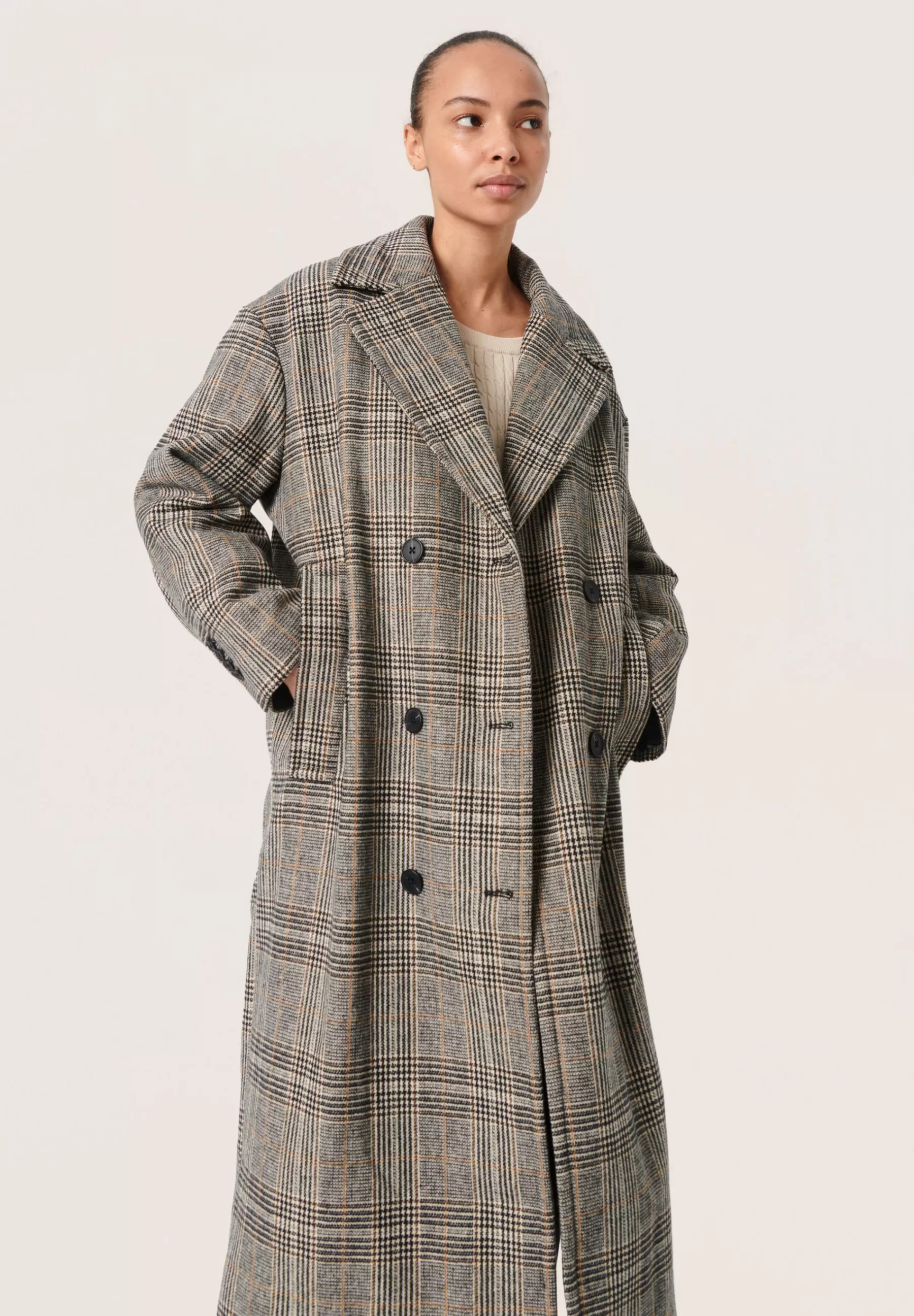 Slchicka Checked - Manteau Classique | Soaked in Luxury Clearance