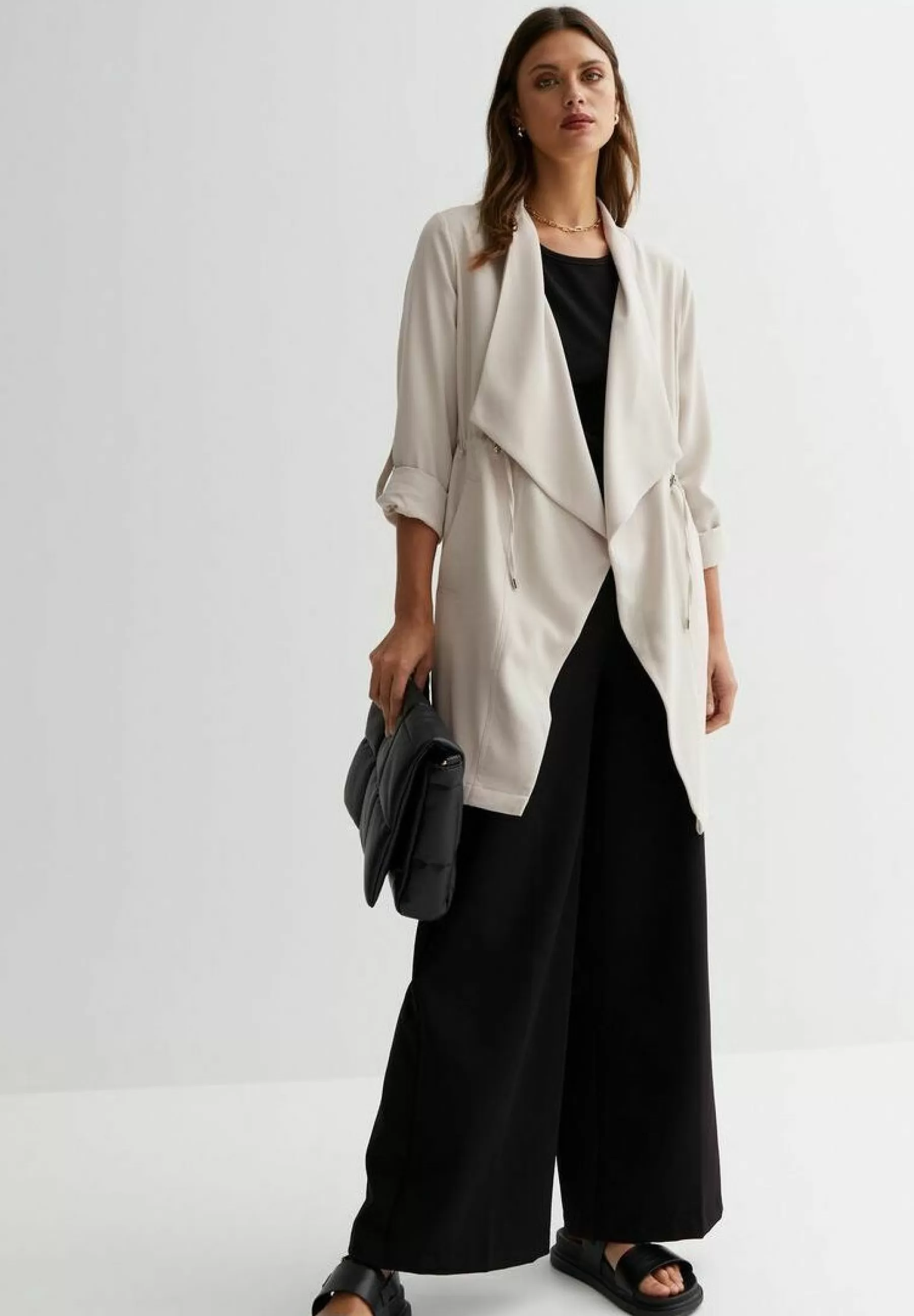 Sleeve Waterfall Duster - Manteau Court | New Look Cheap