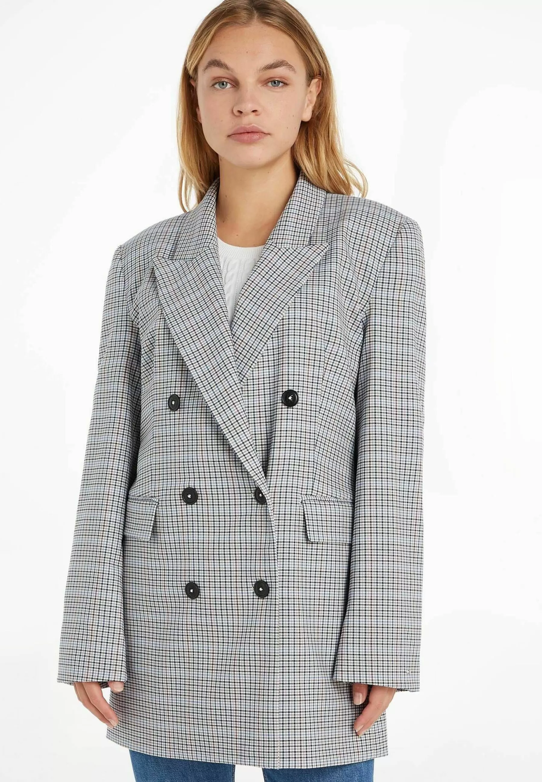 Small Check Relaxed - Manteau Court | Tommy Hilfiger Sale