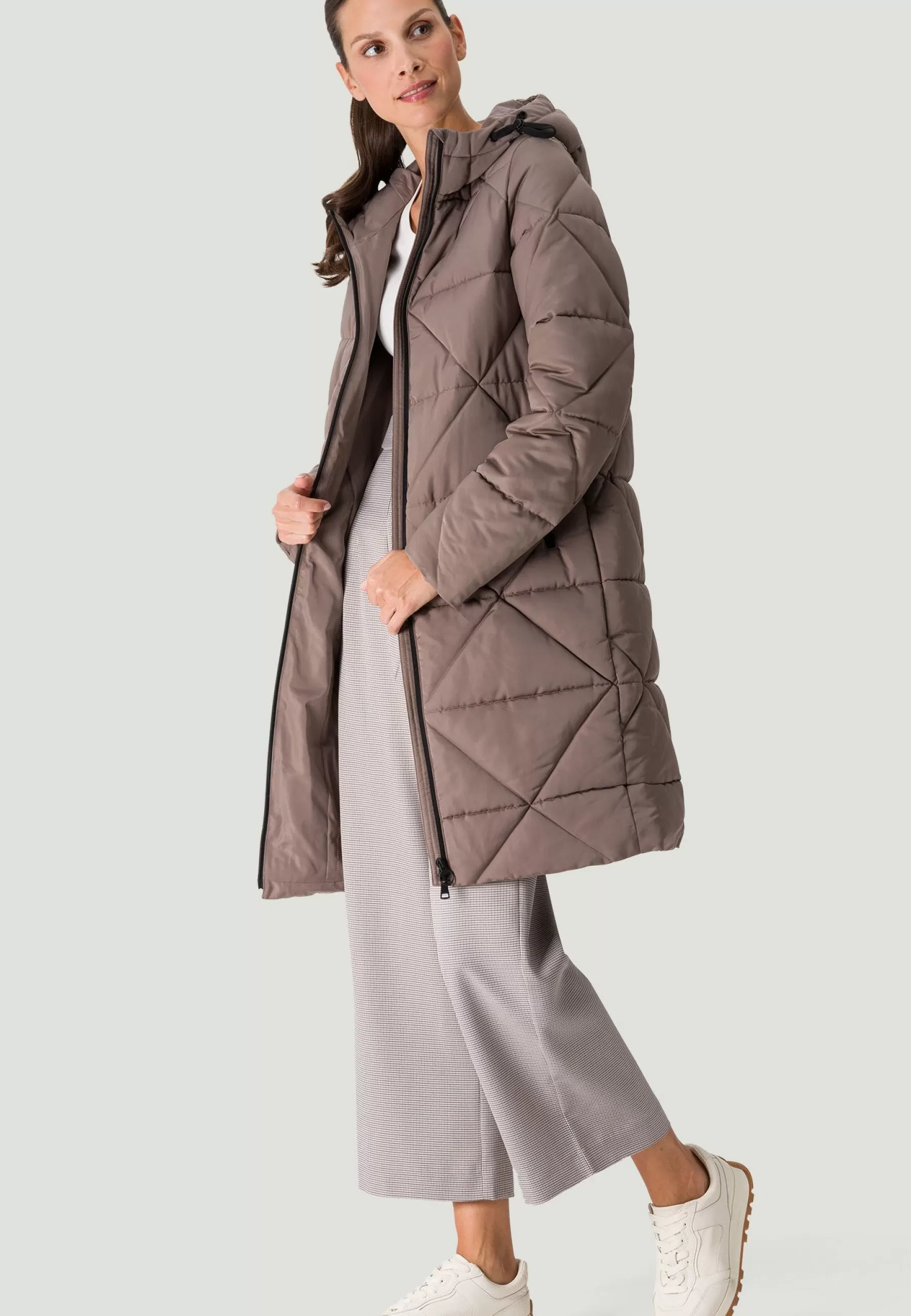 Femme zero Steppmit Kapuze - Manteau D'Hiver