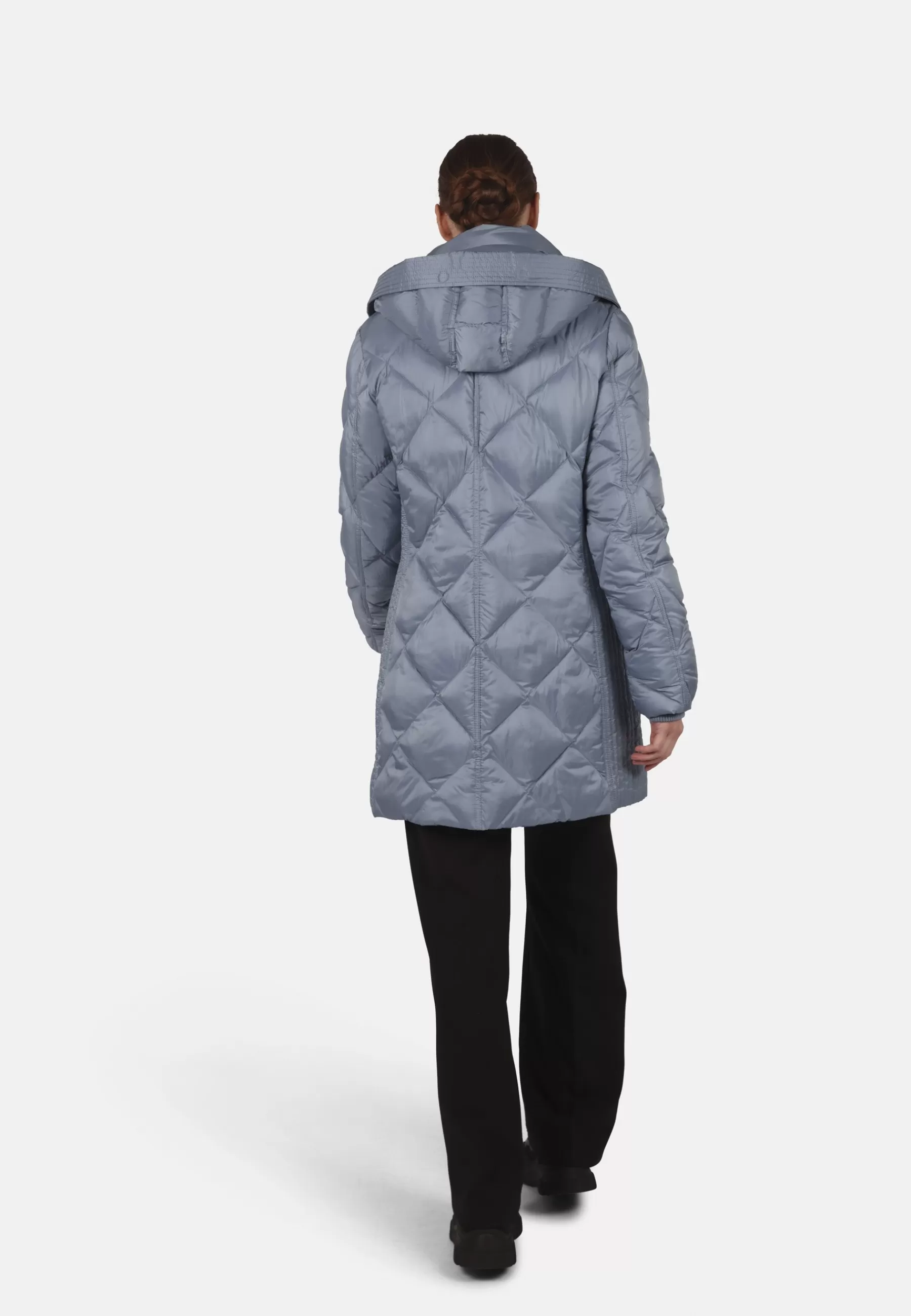 Femme FUCHS SCHMITT Thermore Mit Abnehmbarer Kapuze Diamantsteppung Und Pattentaschen - Manteau D'Hiver