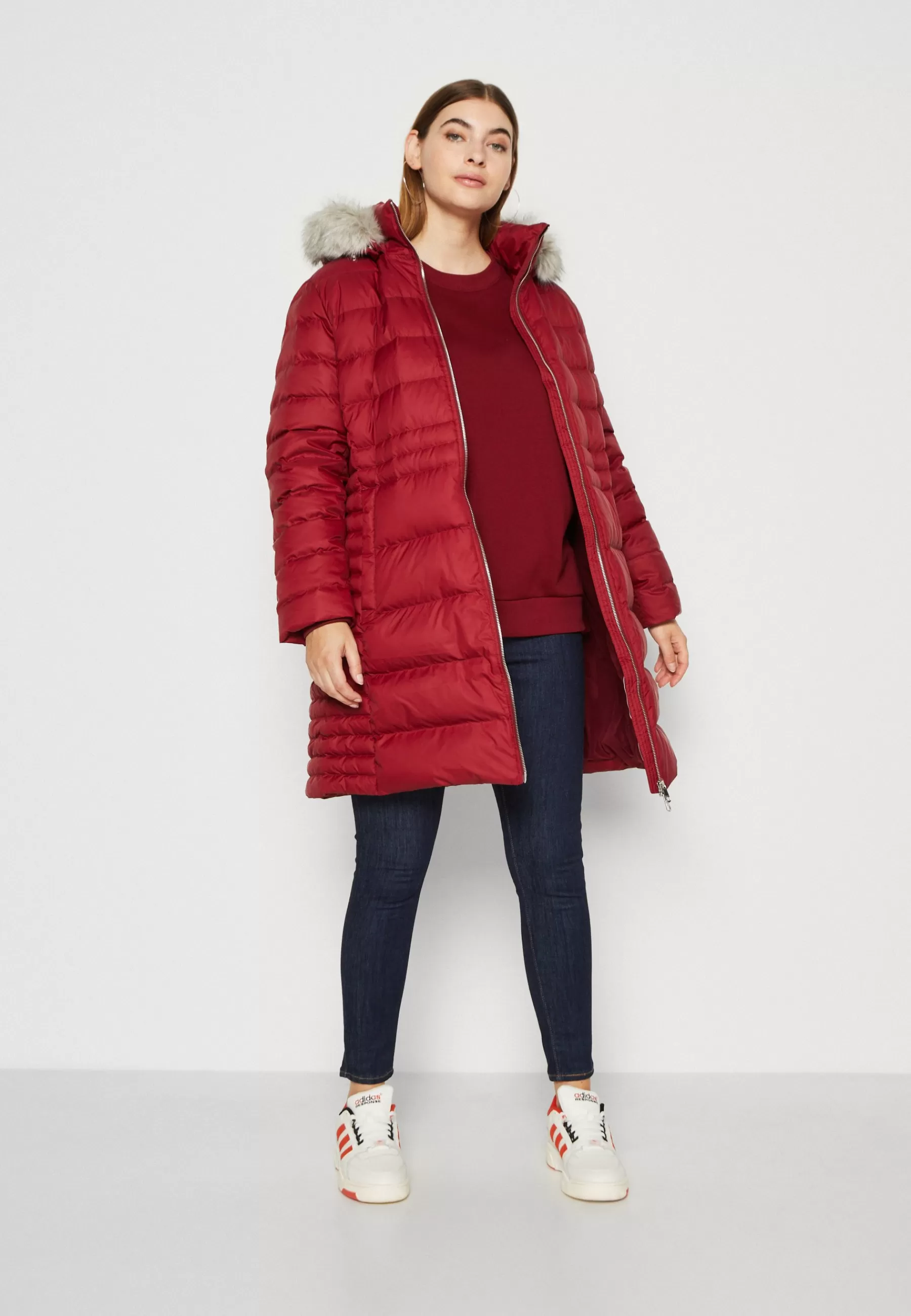 Femme Tommy Hilfiger Curve Tyra Coat - Doudoune