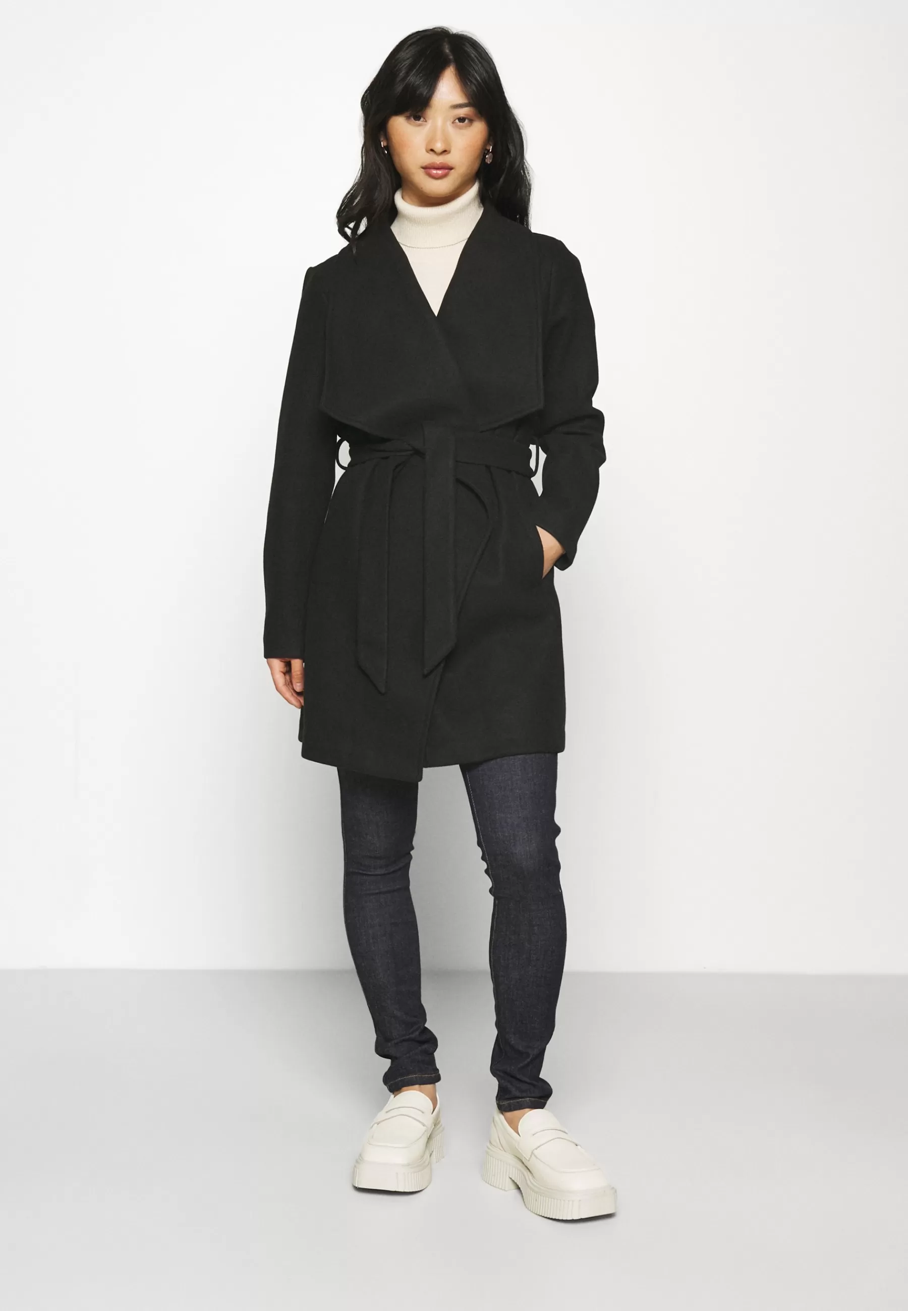 Vicooley Collar Belt - Manteau Classique | VILA Petite Hot