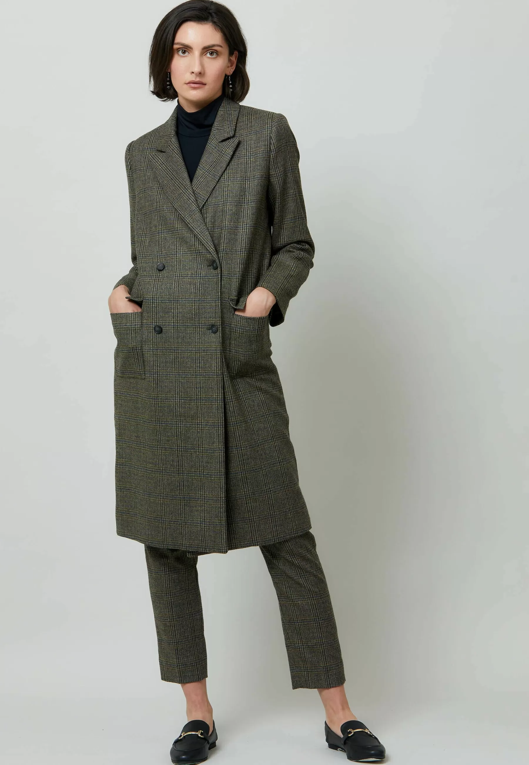 Victoria Magee Tweed Check - Manteau Classique | Helen McAlinden Dublin Store