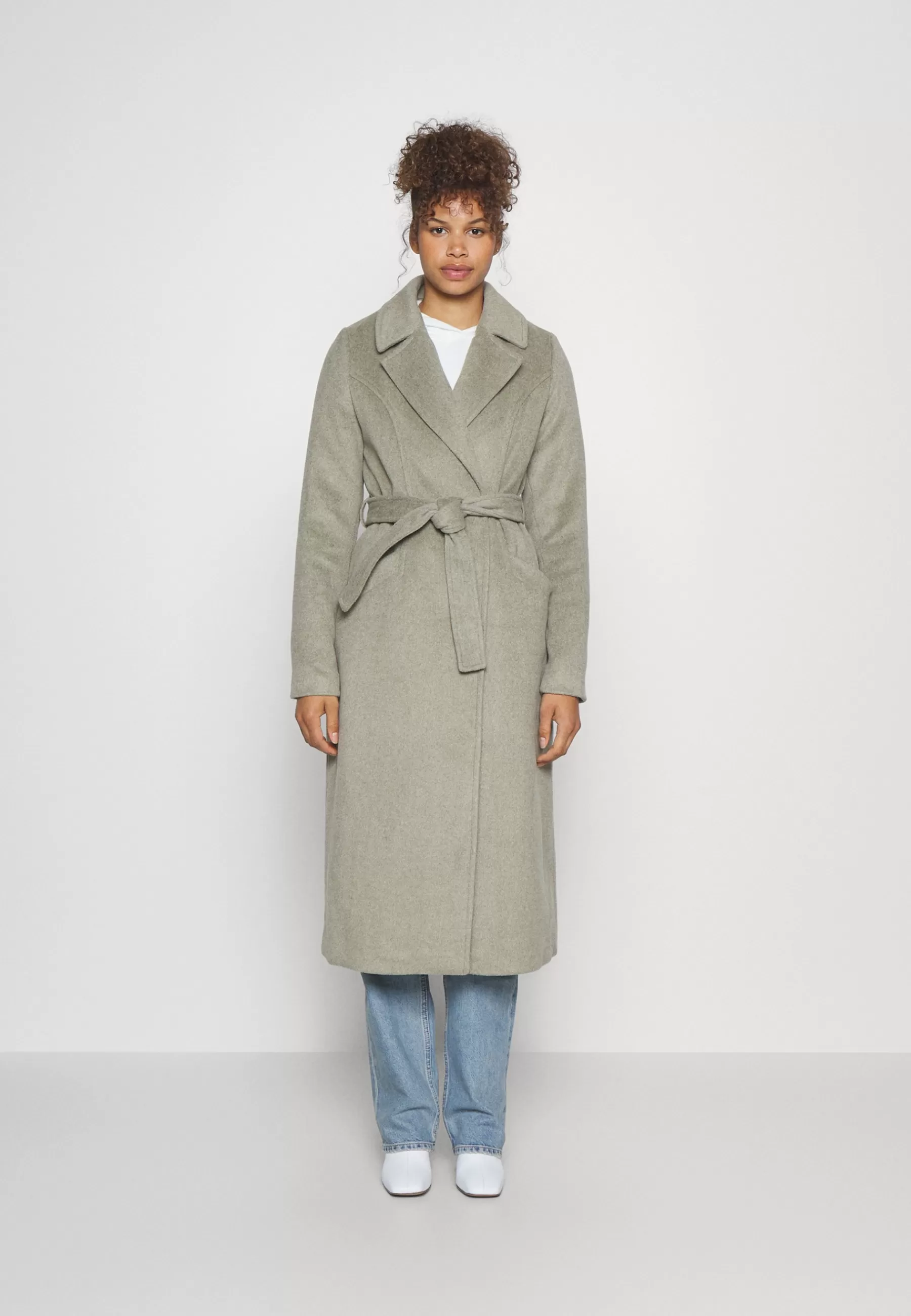 Femme Vero Moda Tall Vmhazelally Long Coat - Manteau Classique