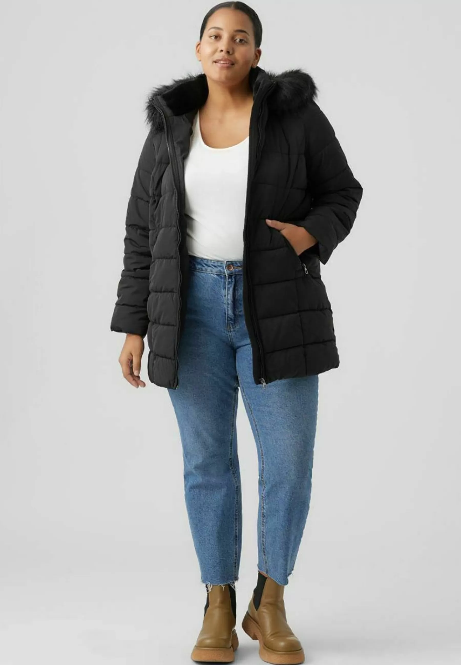 Femme Vero Moda Curve Vmliv Jacket - Manteau D'Hiver