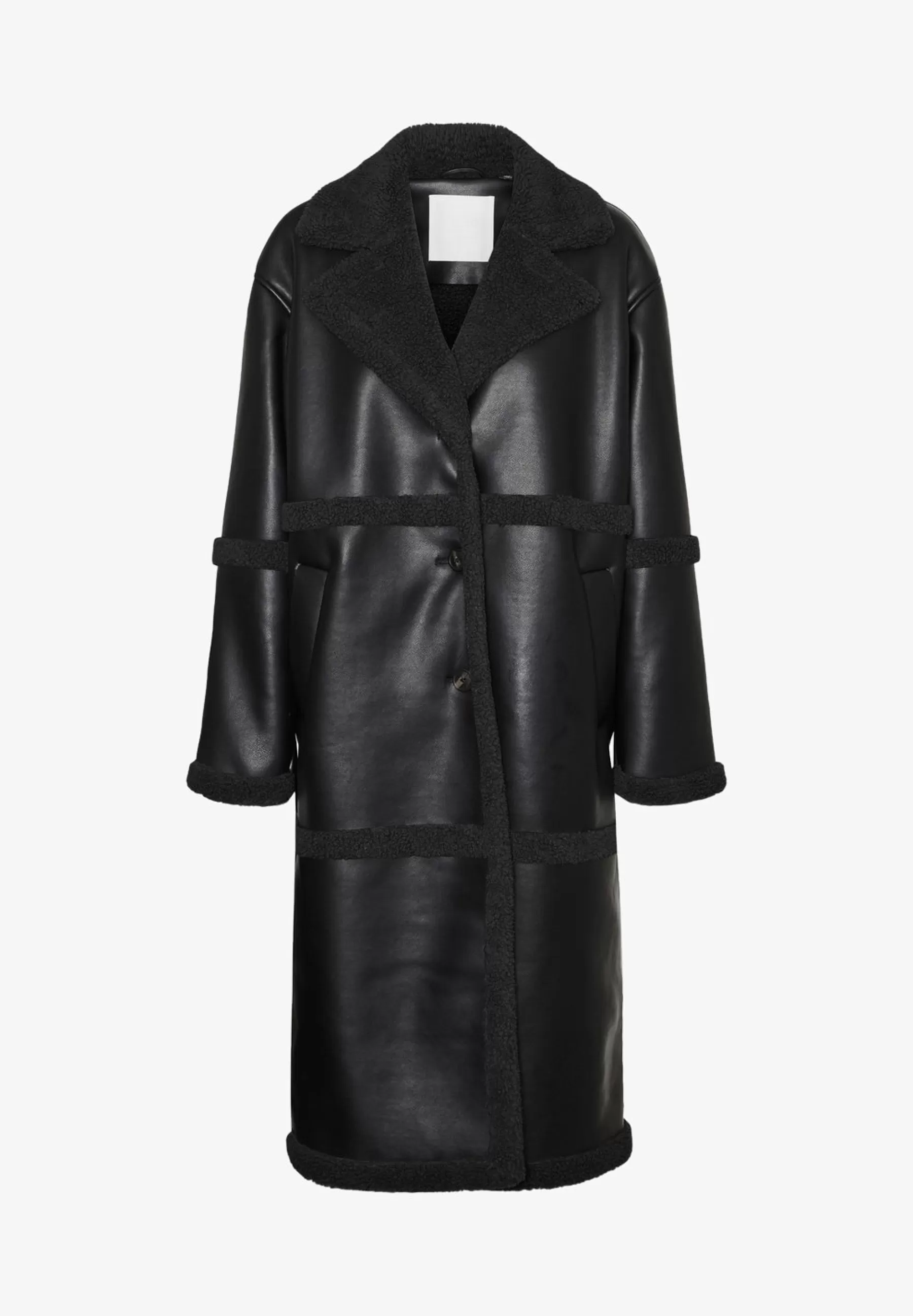 Femme Vero Moda Vmmetha Coated Long Coat - Manteau D'Hiver