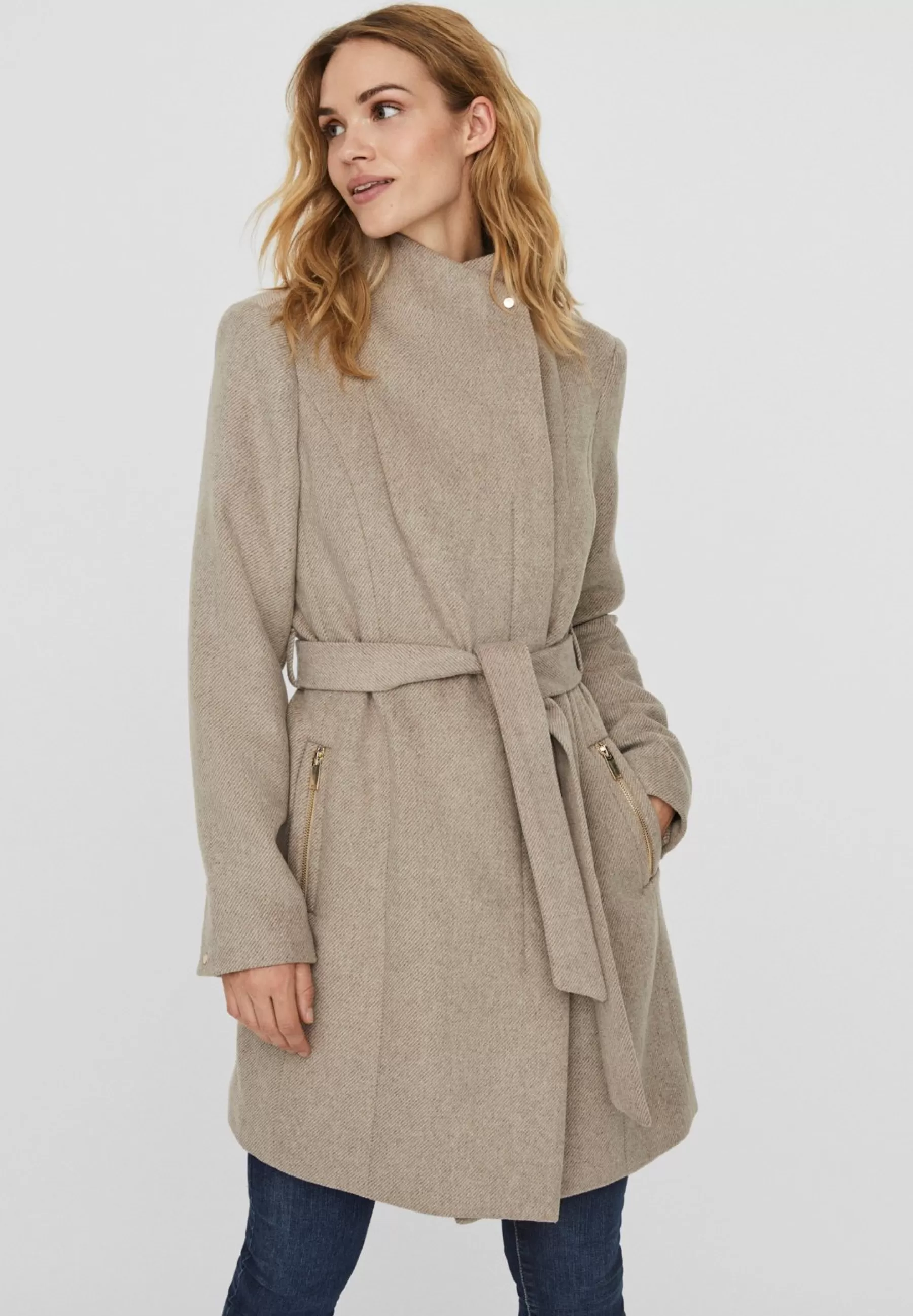 Vmtwodope Belt Jacket - Manteau Court | Vero Moda Outlet