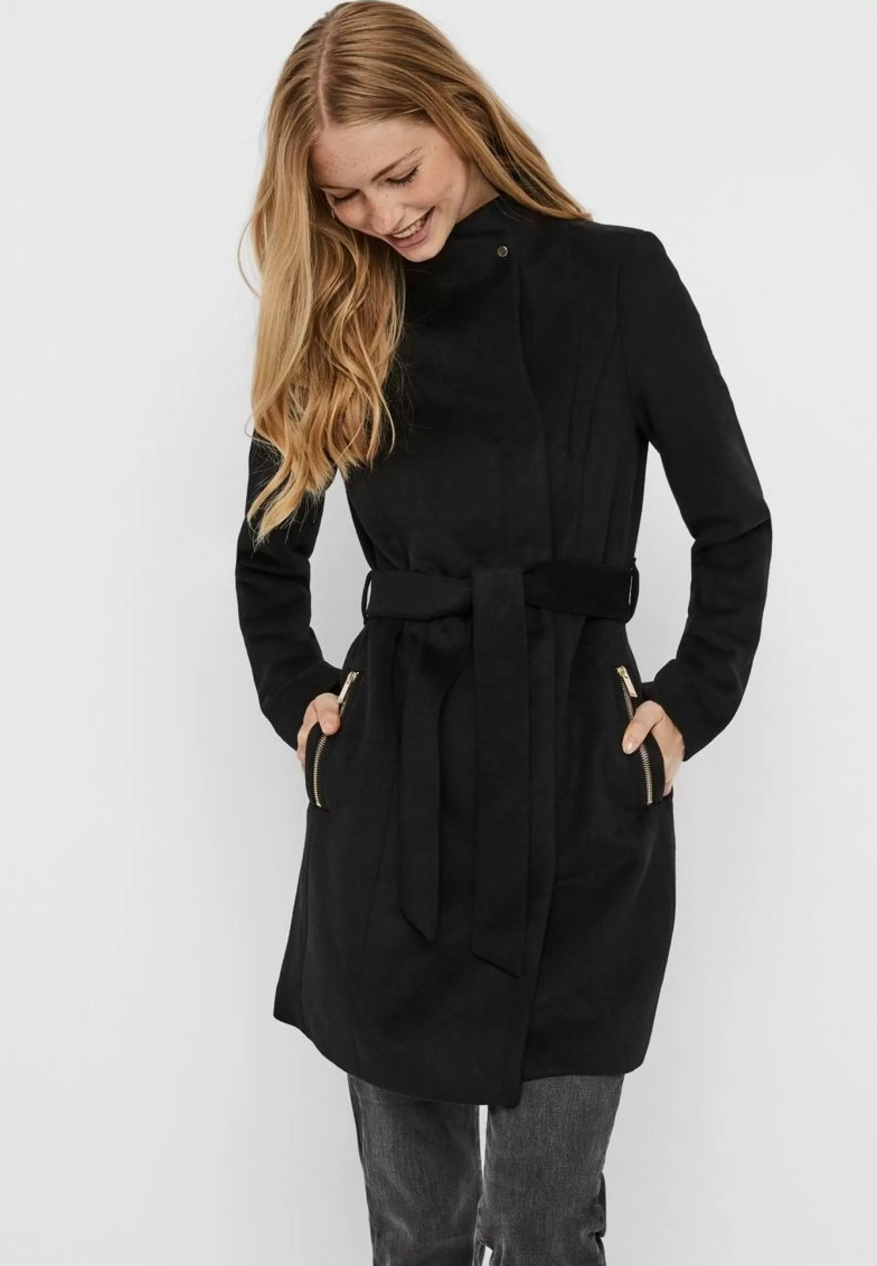 Vmtwodope Belt Jacket - Manteau Court | Vero Moda Cheap