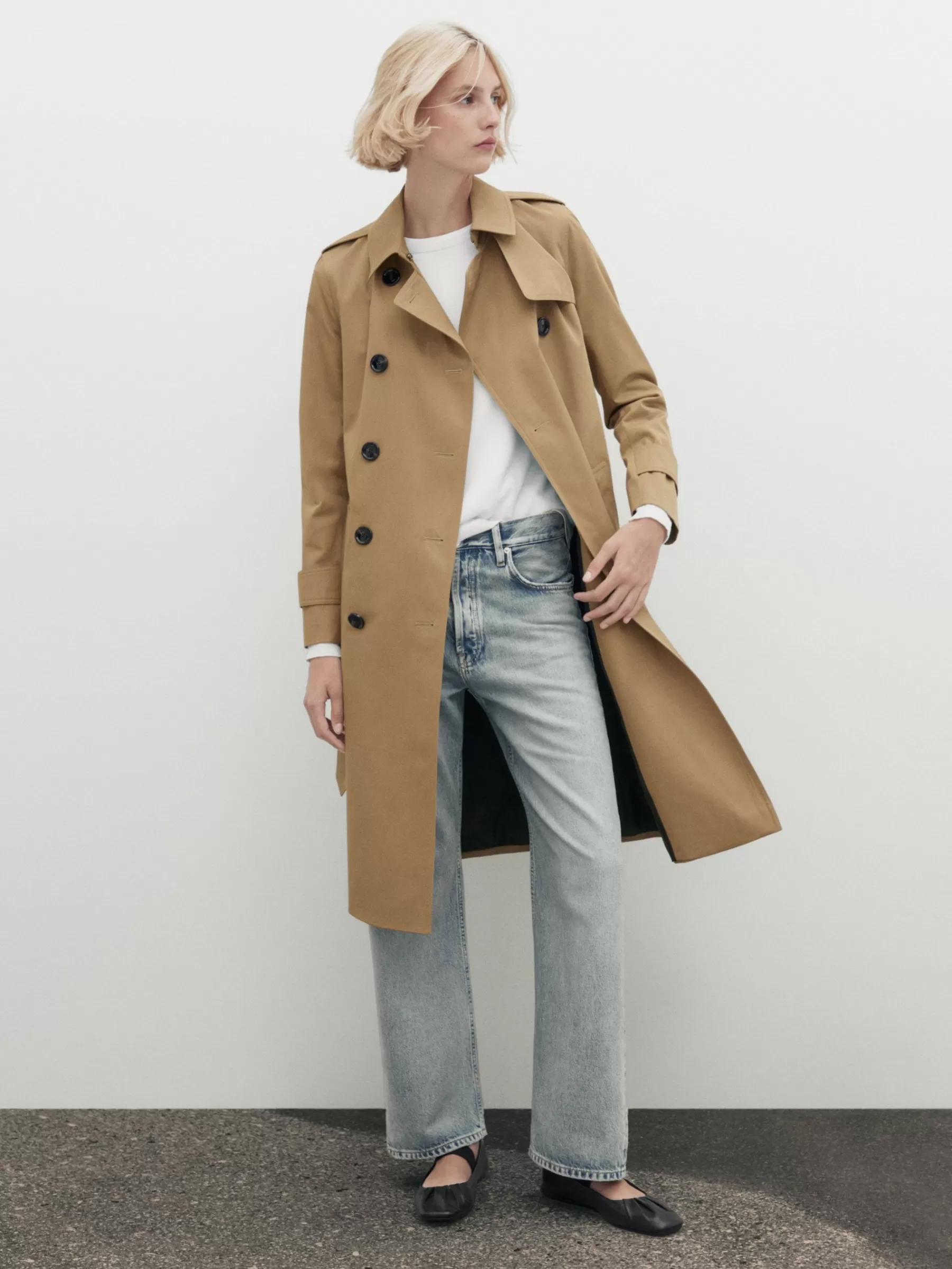 With Belt - Trench | Massimo Dutti Flash Sale