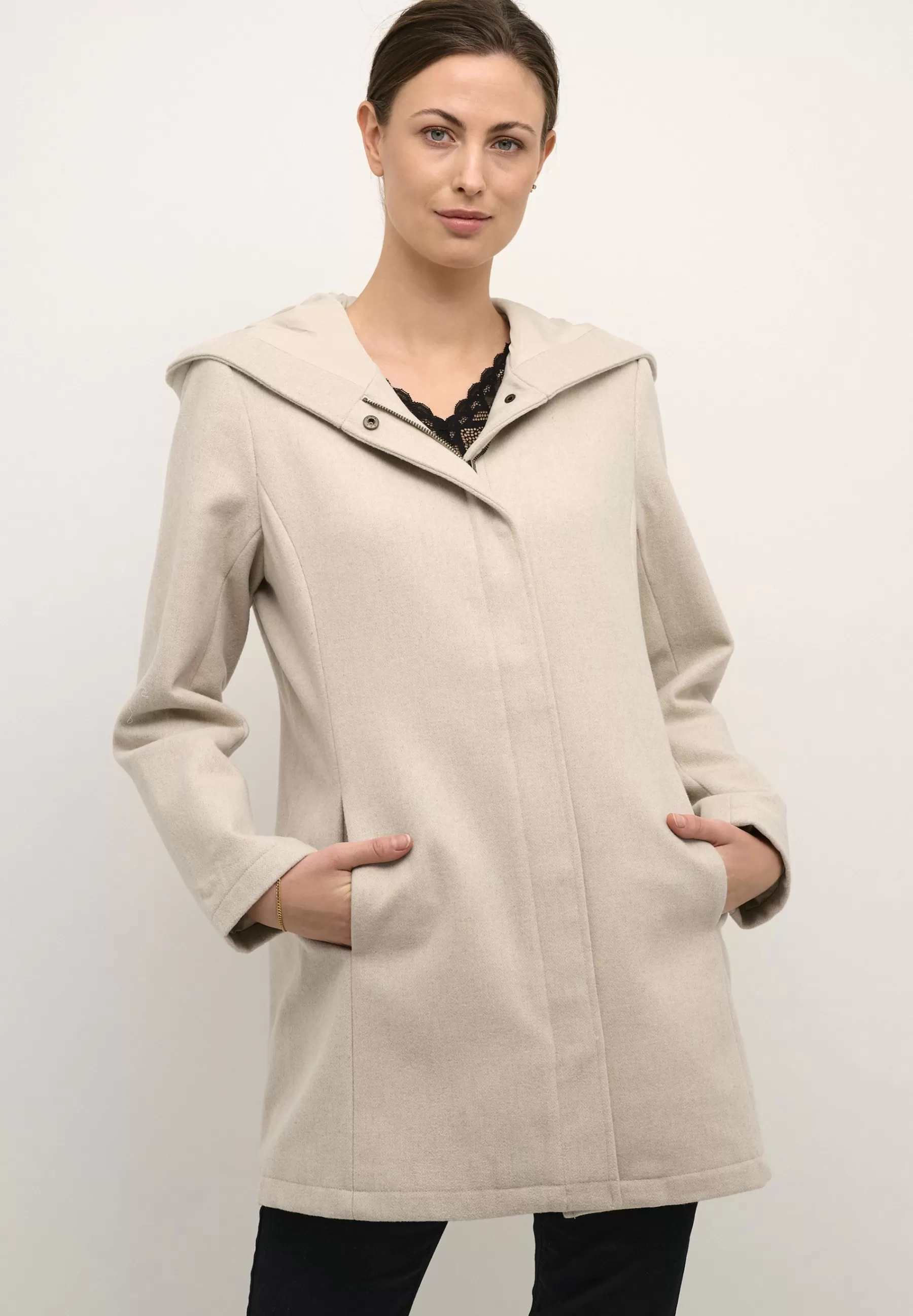 Ysta - Manteau Court | Cream Discount